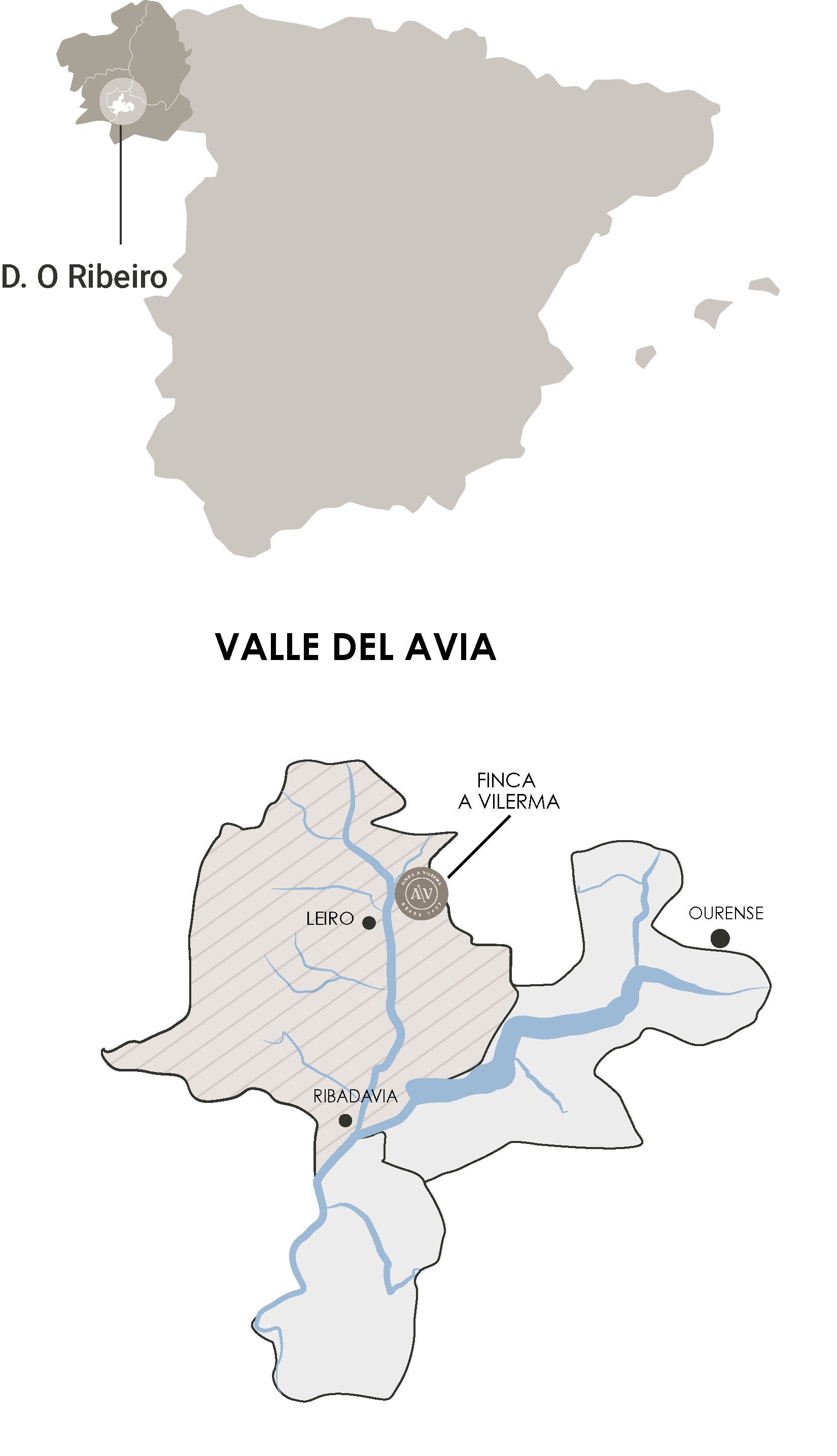Mapa Vilerma Valle del Avia